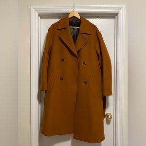 Zara dark orange long coat